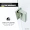 Anzzi Passion Series 24 in. by 70 in. Frameless Hinged shower door in Brushed Nickel with Frosted Glass and Handle SD-AZ8075-01BNF - alternate 6